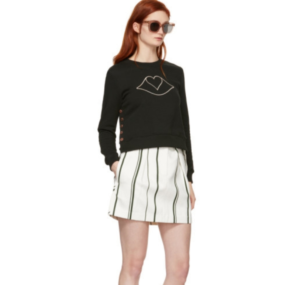 See By Chloe Green Heart Sweatshirt